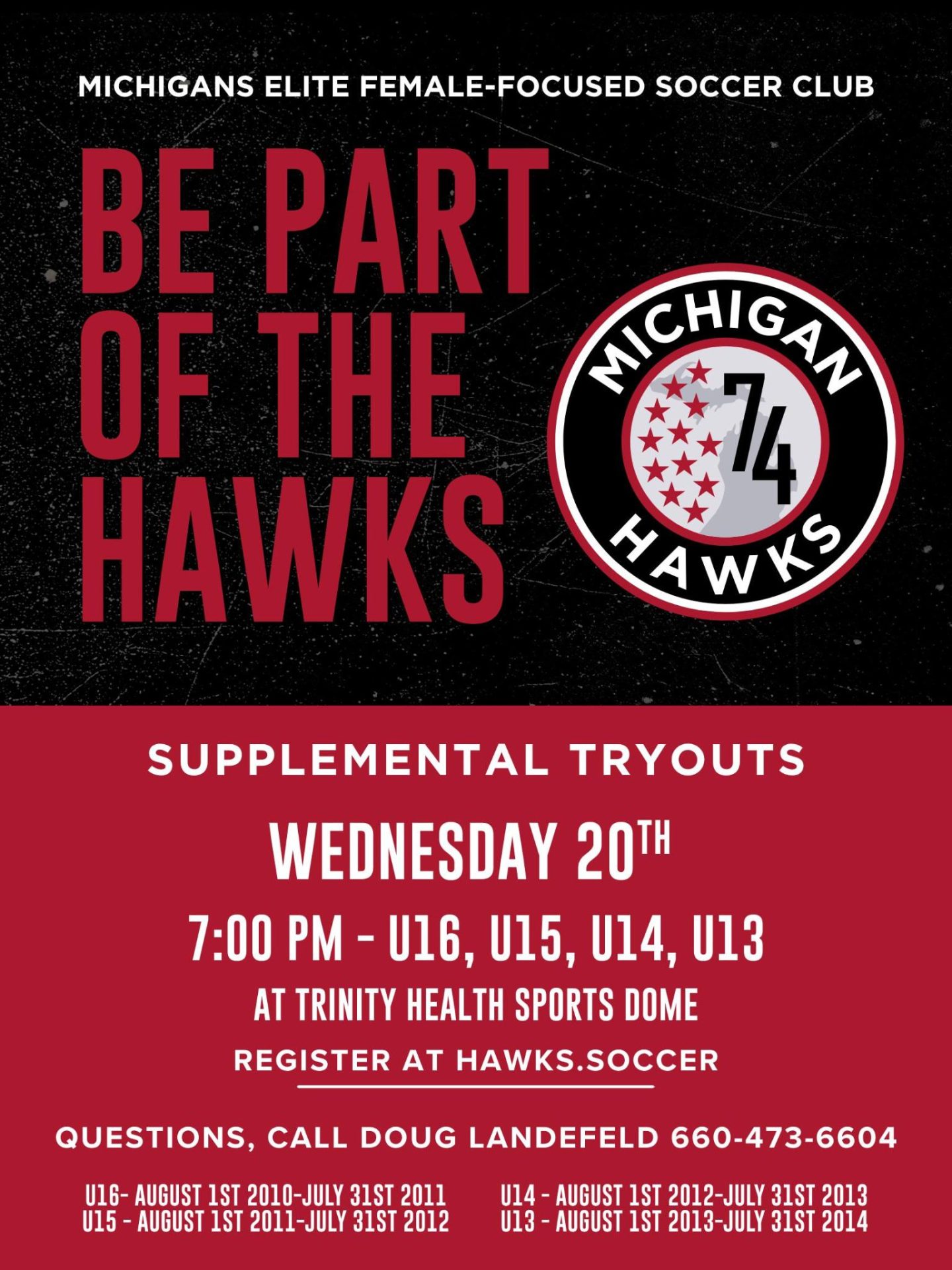 SUPPLEMENTAL TRYOUTS