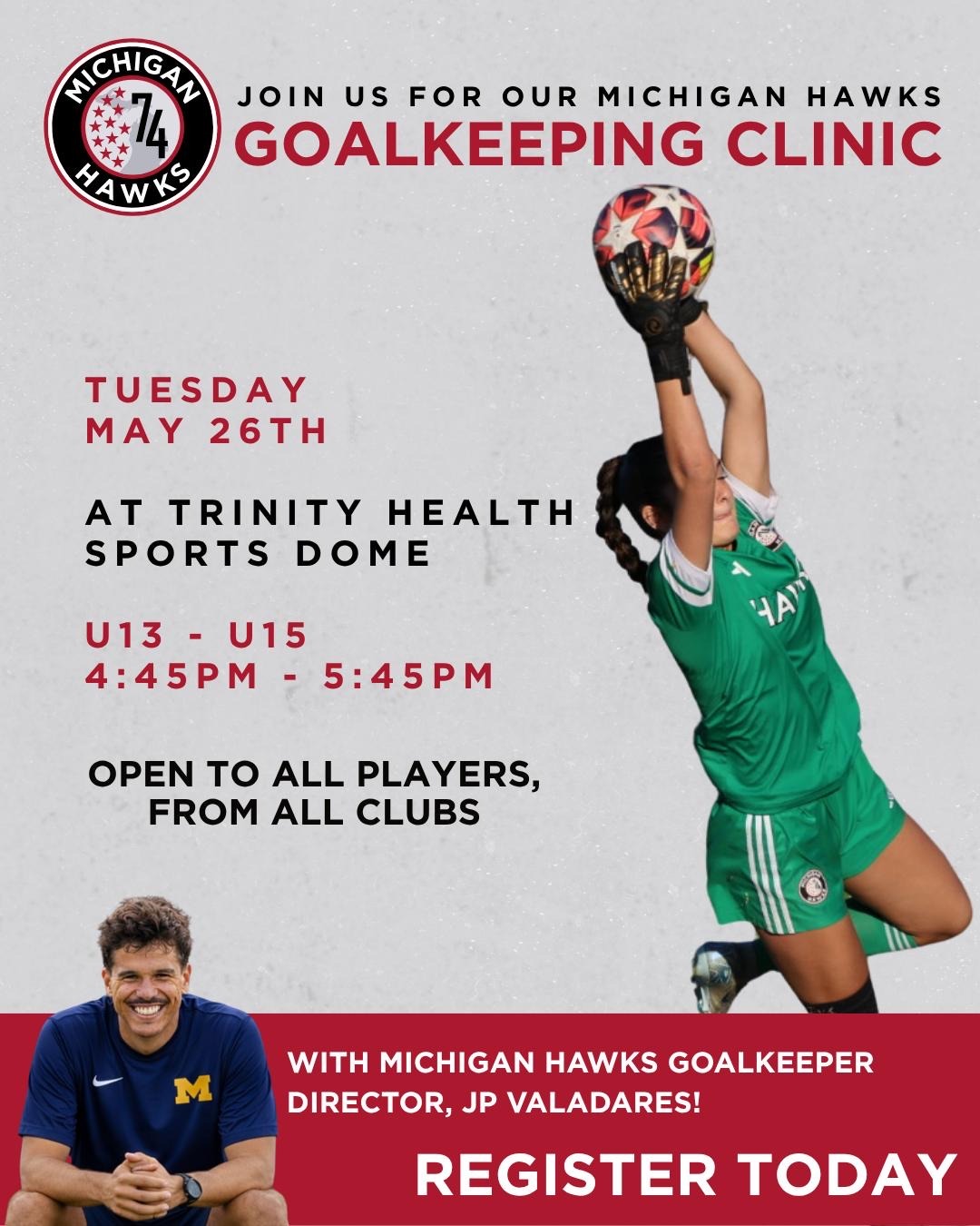Michigan Hawks Goalkeeper Clinic