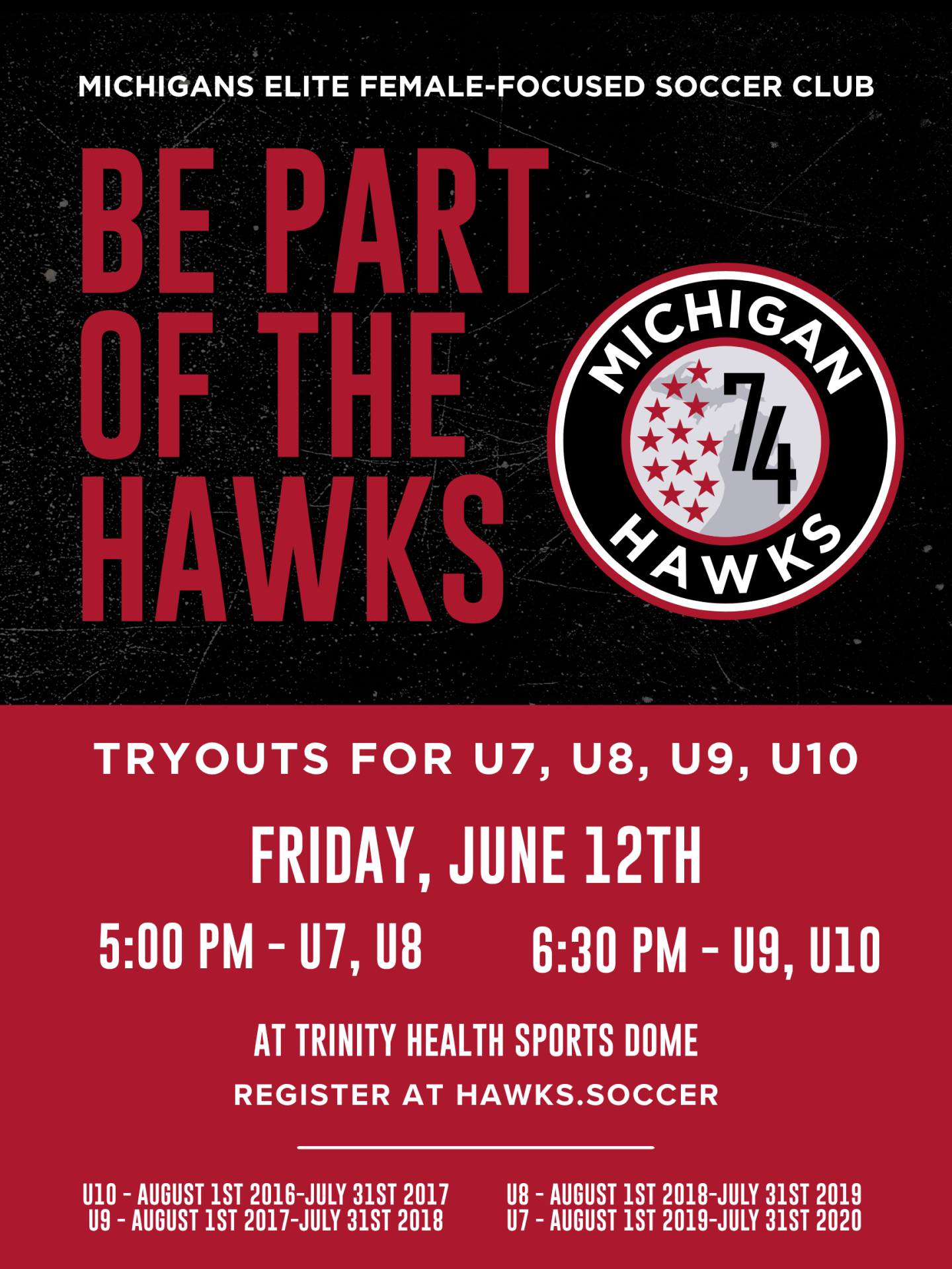 U7-U10 TRYOUTS